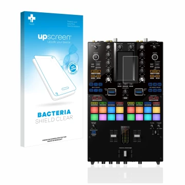 Parte frontale di una confezione del prodotto con il logo del marchio upscreen. Accanto è raffigurato il dispositivo Pioneer D