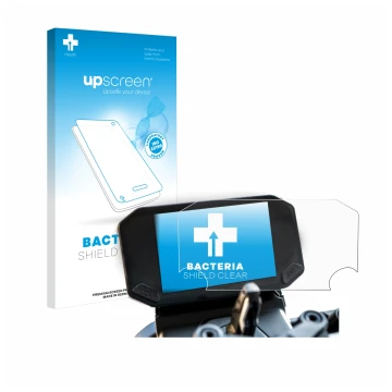 Parte frontale di una confezione del prodotto con il logo del marchio upscreen. Accanto è raffigurato il dispositivo VOGE 350 