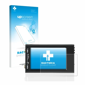 Parte frontale di una confezione del prodotto con il logo del marchio upscreen. Accanto è raffigurato il dispositivo SDRGEEK N