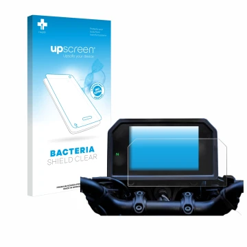 Parte frontale di una confezione del prodotto con il logo del marchio upscreen. Accanto è raffigurato il dispositivo Yamaha Tr