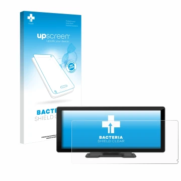 Parte frontale di una confezione del prodotto con il logo del marchio upscreen. Accanto è raffigurato il dispositivo Carpuride