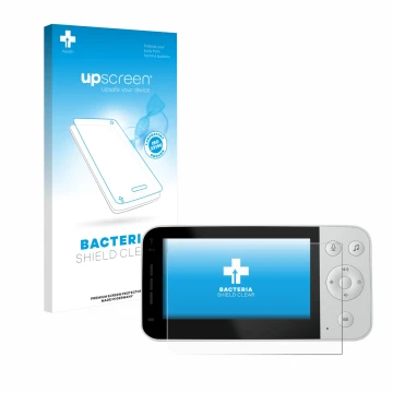 Parte frontale di una confezione del prodotto con il logo del marchio upscreen. Accanto è raffigurato il dispositivo Philips A