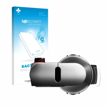 Parte frontale di una confezione del prodotto con il logo del marchio upscreen. Accanto è raffigurato il dispositivo Bosch MUM