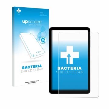 Parte frontale di una confezione del prodotto con il logo del marchio upscreen. Accanto è raffigurato il dispositivo Alldocube