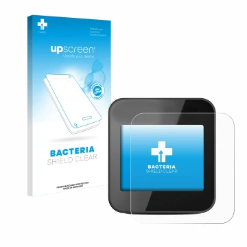 Parte frontale di una confezione del prodotto con il logo del marchio upscreen. Accanto è raffigurato il dispositivo Cycplus G
