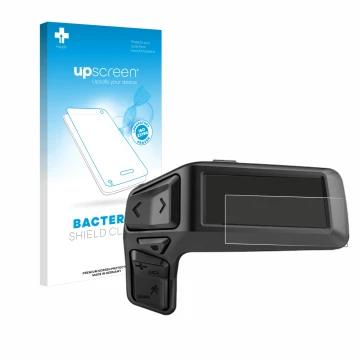 Parte frontale di una confezione del prodotto con il logo del marchio upscreen. Accanto è raffigurato il dispositivo Bosch Pur