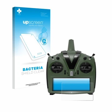 Parte frontale di una confezione del prodotto con il logo del marchio upscreen. Accanto è raffigurato il dispositivo VBar Cont