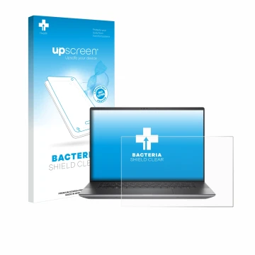 Parte frontale di una confezione del prodotto con il logo del marchio upscreen. Accanto è raffigurato il dispositivo Dell Prec