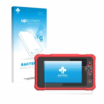 Parte frontale di una confezione del prodotto con il logo del marchio upscreen. Accanto è raffigurato il dispositivo Launch CR