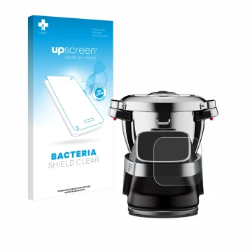 Parte frontale di una confezione del prodotto con il logo del marchio upscreen. Accanto è raffigurato il dispositivo WMF Avant