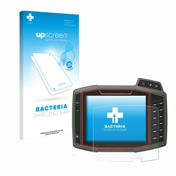Parte frontale di una confezione del prodotto con il logo del marchio upscreen. Accanto è raffigurato il dispositivo Amazone A