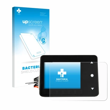 Parte frontale di una confezione del prodotto con il logo del marchio upscreen. Accanto è raffigurato il dispositivo Spektrum 