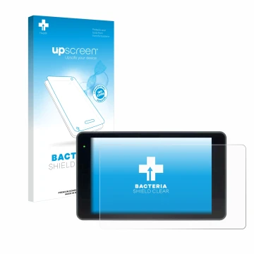 Parte frontale di una confezione del prodotto con il logo del marchio upscreen. Accanto è raffigurato il dispositivo YoloLiv Y