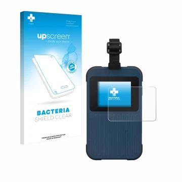 Parte frontale di una confezione del prodotto con il logo del marchio upscreen. Accanto è raffigurato il dispositivo Acer Endu