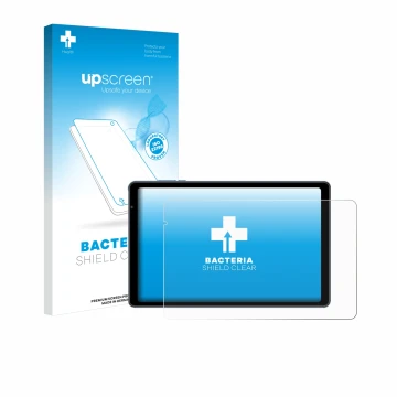 Parte frontale di una confezione del prodotto con il logo del marchio upscreen. Accanto è raffigurato il dispositivo Sebbe S22
