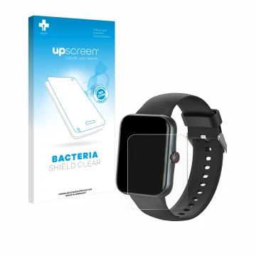 Parte frontale di una confezione del prodotto con il logo del marchio upscreen. Accanto è raffigurato il dispositivo Pthtechus