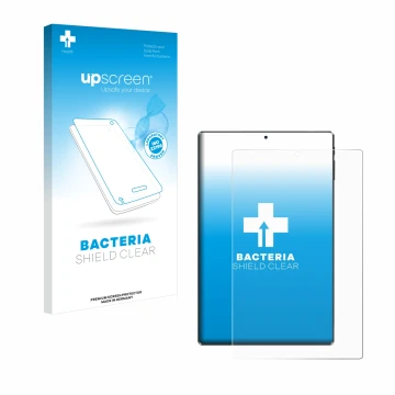 Parte frontale di una confezione del prodotto con il logo del marchio upscreen. Accanto è raffigurato il dispositivo Simplori 