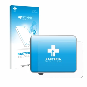 Parte frontale di una confezione del prodotto con il logo del marchio upscreen. Accanto è raffigurato il dispositivo Bambu Lab