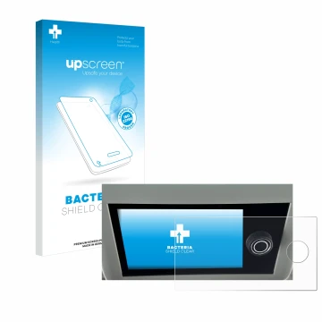 Parte frontale di una confezione del prodotto con il logo del marchio upscreen. Accanto è raffigurato il dispositivo Volkswage