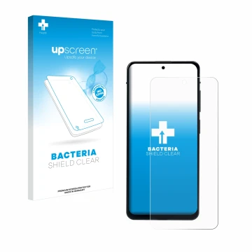 Parte frontale di una confezione del prodotto con il logo del marchio upscreen. Accanto è raffigurato il dispositivo Murena 2 