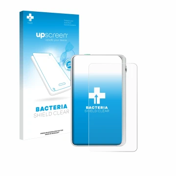 Parte frontale di una confezione del prodotto con il logo del marchio upscreen. Accanto è raffigurato il dispositivo Timekettl