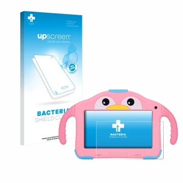 Parte frontale di una confezione del prodotto con il logo del marchio upscreen. Accanto è raffigurato il dispositivo okulaku K
