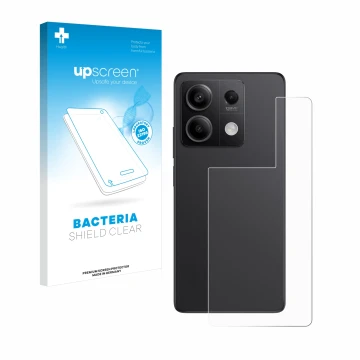 Parte frontale di una confezione del prodotto con il logo del marchio upscreen. Accanto è raffigurato il dispositivo Xiaomi Re