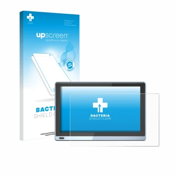 Parte frontale di una confezione del prodotto con il logo del marchio upscreen. Accanto è raffigurato il dispositivo Higole Go