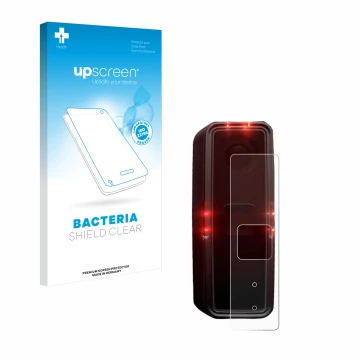 Parte frontale di una confezione del prodotto con il logo del marchio upscreen. Accanto è raffigurato il dispositivo Alps Alpi