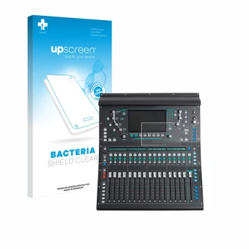 Parte frontale di una confezione del prodotto con il logo del marchio upscreen. Accanto è raffigurato il dispositivo Allen&Hea