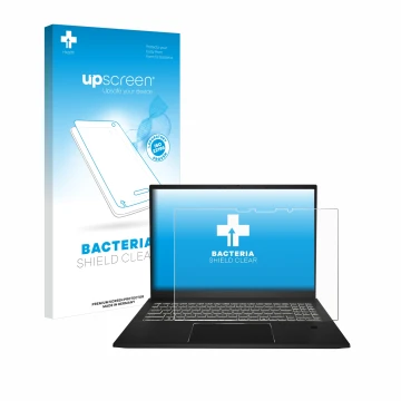 Parte frontale di una confezione del prodotto con il logo del marchio upscreen. Accanto è raffigurato il dispositivo MSI Summi