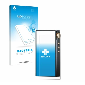 Parte frontale di una confezione del prodotto con il logo del marchio upscreen. Accanto è raffigurato il dispositivo Cayin N3-