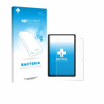 Parte frontale di una confezione del prodotto con il logo del marchio upscreen. Accanto è raffigurato il dispositivo Blackview