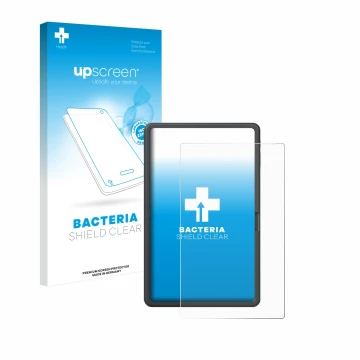 Parte frontale di una confezione del prodotto con il logo del marchio upscreen. Accanto è raffigurato il dispositivo SGIN T12S