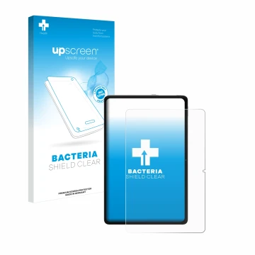 Parte frontale di una confezione del prodotto con il logo del marchio upscreen. Accanto è raffigurato il dispositivo Xiaomi Re