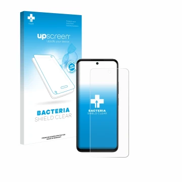 Parte frontale di una confezione del prodotto con il logo del marchio upscreen. Accanto è raffigurato il dispositivo Xiaomi Re