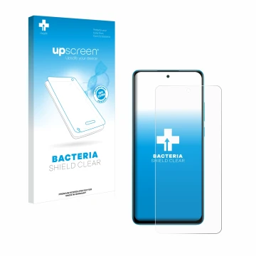 Parte frontale di una confezione del prodotto con il logo del marchio upscreen. Accanto è raffigurato il dispositivo OnePlus N