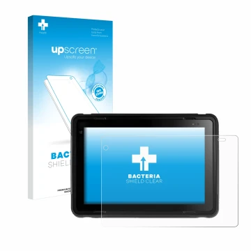 Parte frontale di una confezione del prodotto con il logo del marchio upscreen. Accanto è raffigurato il dispositivo Texa Axon