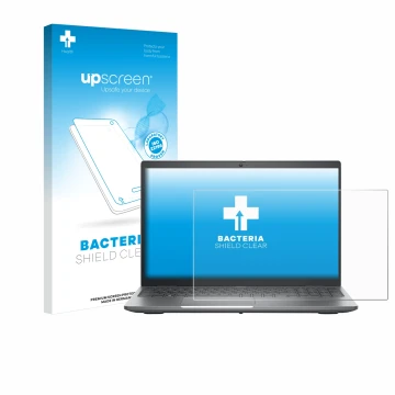Parte frontale di una confezione del prodotto con il logo del marchio upscreen. Accanto è raffigurato il dispositivo Dell Prec
