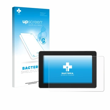Parte frontale di una confezione del prodotto con il logo del marchio upscreen. Accanto è raffigurato il dispositivo SmallHD I