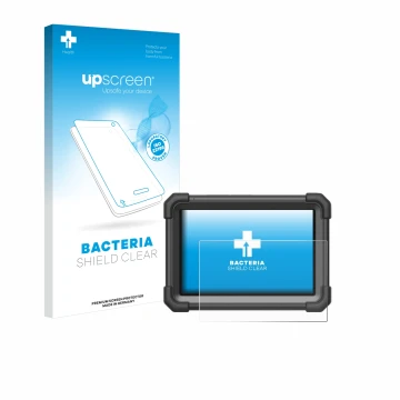 Parte frontale di una confezione del prodotto con il logo del marchio upscreen. Accanto è raffigurato il dispositivo Launch X-