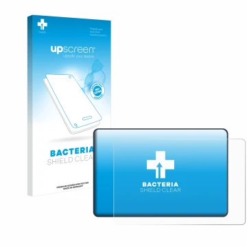 Parte frontale di una confezione del prodotto con il logo del marchio upscreen. Accanto è raffigurato il dispositivo Bigtreete