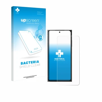 Parte frontale di una confezione del prodotto con il logo del marchio upscreen. Accanto è raffigurato il dispositivo HMD Skyli