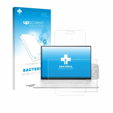 Parte frontale di una confezione del prodotto con il logo del marchio upscreen. Accanto è raffigurato il dispositivo ASUS ZenB