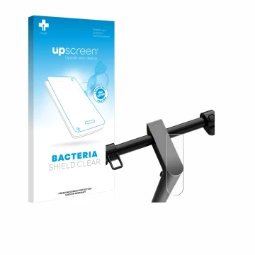 Parte frontale di una confezione del prodotto con il logo del marchio upscreen. Accanto è raffigurato il dispositivo Navee S65
