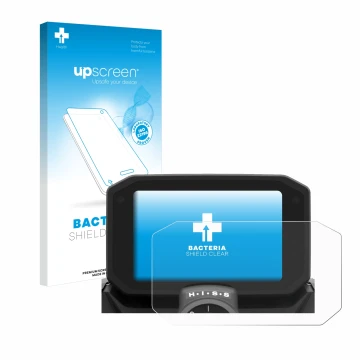 Parte frontale di una confezione del prodotto con il logo del marchio upscreen. Accanto è raffigurato il dispositivo Honda Hor