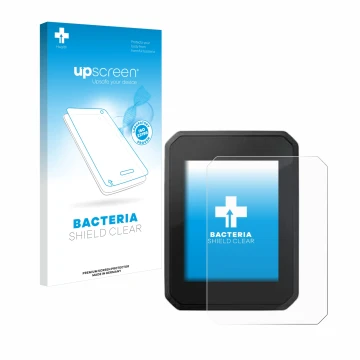 Parte frontale di una confezione del prodotto con il logo del marchio upscreen. Accanto è raffigurato il dispositivo FIT Displ