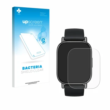 Parte frontale di una confezione del prodotto con il logo del marchio upscreen. Accanto è raffigurato il dispositivo Xiaomi Re