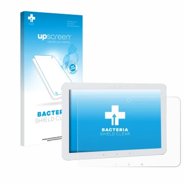 Parte frontale di una confezione del prodotto con il logo del marchio upscreen. Accanto è raffigurato il dispositivo Amazon Ec