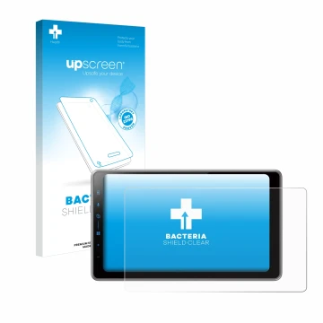 Parte frontale di una confezione del prodotto con il logo del marchio upscreen. Accanto è raffigurato il dispositivo Pioneer S